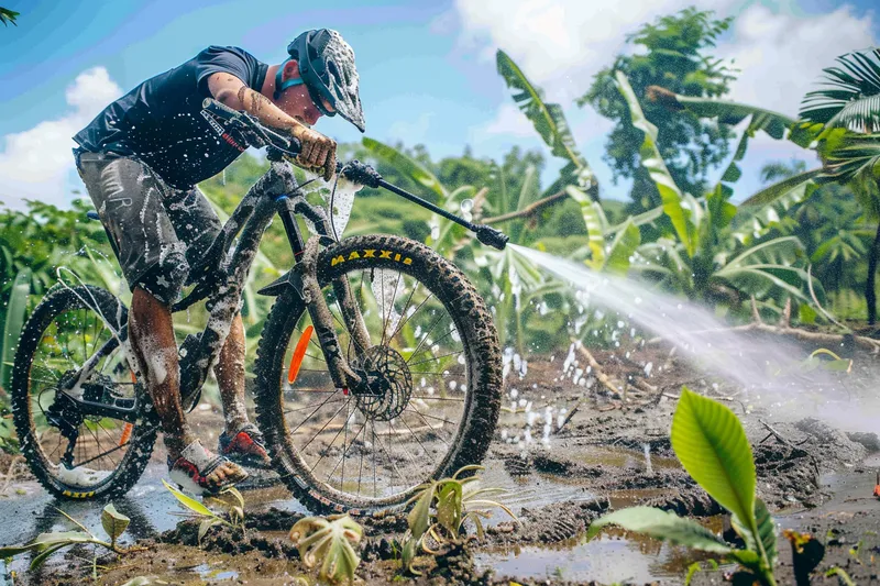 se puede lavar la bici con agua a presion